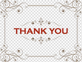 Thank you signage, Template Microsoft Word Greeting card , flower frame illustration thanks transparent background PNG clipart
