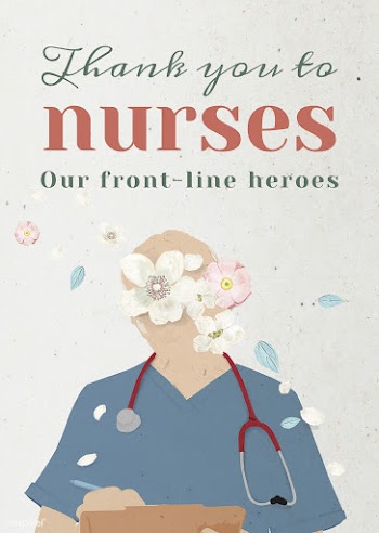 Thank you to our nurses and front-line heroes  | Free  illustration - 2318632