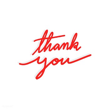Thank you typography vector in red | Free stock vector - 472535