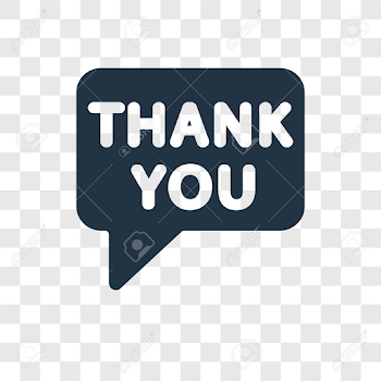 Thank You Vector Icon Isolated On Transparent Background, Thank ...