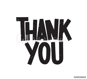 Thank you vector lettering