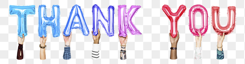 Thank you word png, hands | Free PNG - rawpixel