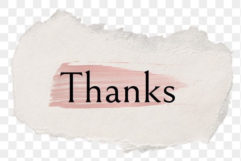 Thanks png word sticker typography, | Free PNG - rawpixel