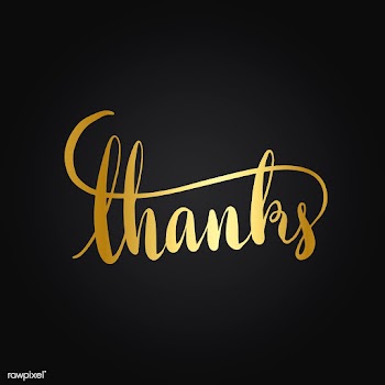 Thanks typography wording style vector | Free stock vector - 517979