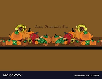 Thanksgiving banner vector image