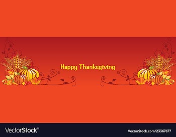Thanksgiving banner vector image