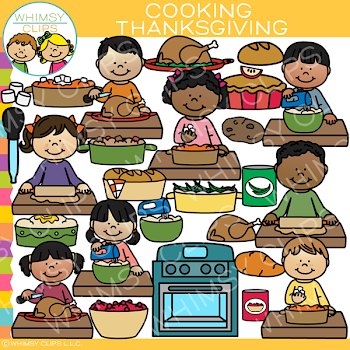 Thanksgiving Cooking Clip Art , Images & Illustrations | Whimsy ...