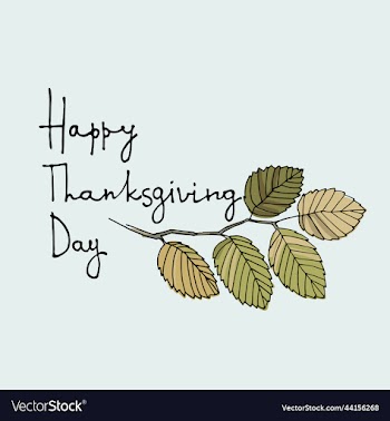 thanksgiving day logo greeting card template
