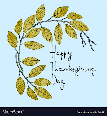 thanksgiving day logo greeting card template