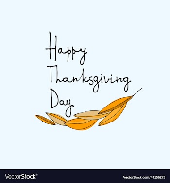 thanksgiving day logo greeting card template