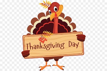 Thanksgiving dinner Clip art - Thanksgiving turkey holding information card 