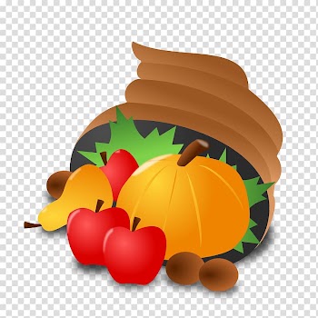 Thanksgiving Favicon Icon, Cartoon apple pumpkin transparent background PNG clipart