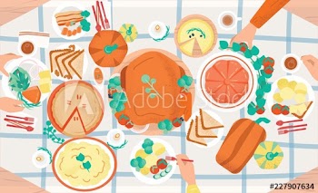 Thanksgiving festive dinner