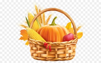 Thanksgiving Greeting card Wish Birthday Public holiday - Autumn Harvest Basket PNG Clipart Image 