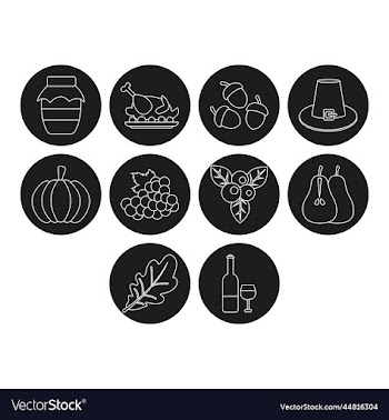 thanksgiving icon set