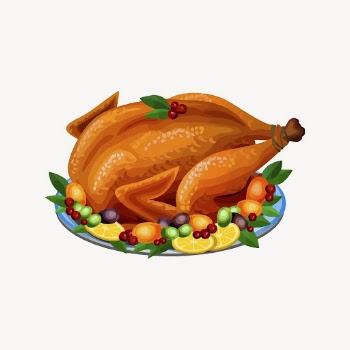 Thanksgiving turkey sticker, festive food | Free Vector - rawpixel