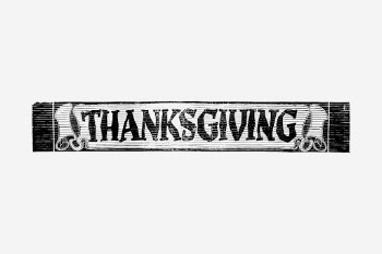 Thanksgiving typography clipart, greeting message | Free Vector - rawpixel