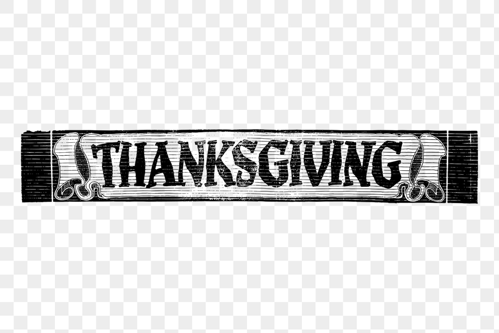 Thanksgiving typography png sticker, greeting | Free PNG - rawpixel