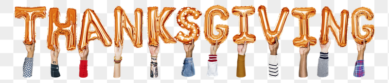 Thanksgiving word png, hands holding | Free PNG - rawpixel