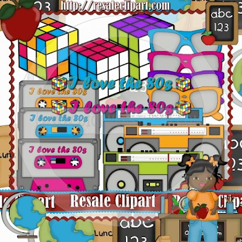 The 80's 1 - Clip Art by Angie Wenke | 80's Arcade Classroom ...