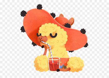 The alpaca book Illustration Dribbble Art - affordable streamer 