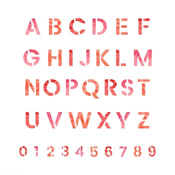 The Alphabet and numeral system vectors | Free stock vector - 519391