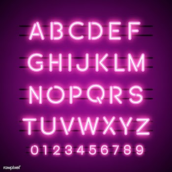 The Alphabet and numeral system vectors | Free stock vector - 519401