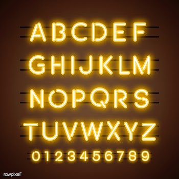 The Alphabet and numeral system vectors | Free stock vector - 519405