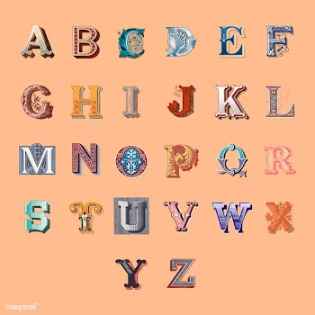 The Alphabet set of capital vintage letters | Free stock vector - 474854