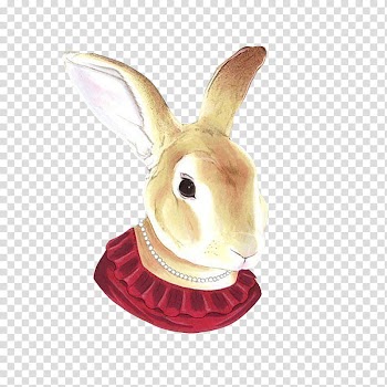 THE ANIMALS, brown rabbit illustration transparent background PNG clipart
