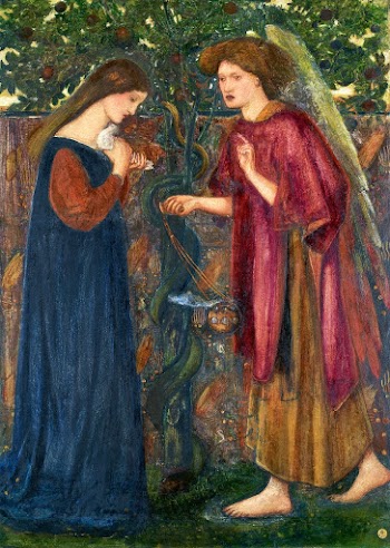 The Annunciation painting in high resolution… | Free public domain illustration