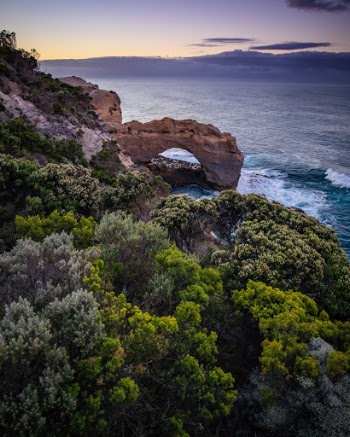 The Arch in pre-dawn light, Port Campbell National Park, Australia.