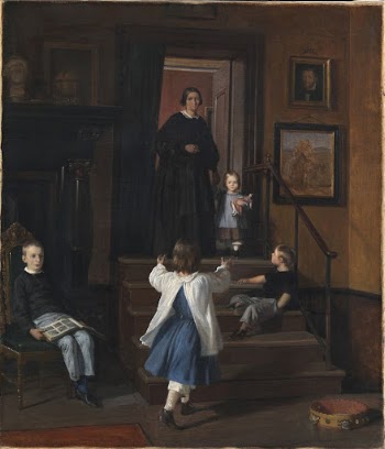 The artist's wife and children | Free Photo - rawpixel