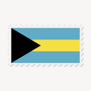 The Bahamas flag collage element, | Free PSD - rawpixel