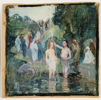 The baptism of christ, draft | Free Photo - rawpixel