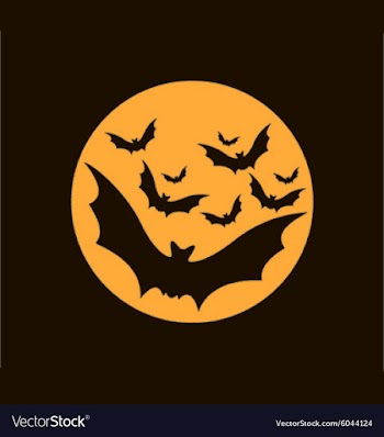 The bats for Halloween vector image