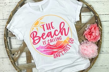 The Beach Is Calling and I Must Go SVG DXF PNG