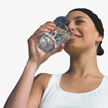 The Beauty Of Drinking Water, Drink Water, Beauty, Woman PNG Image ...