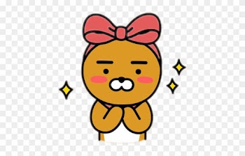 The Best Gift Is You💝 Kakao Kakaofriend Ryan Bow Cute - Kakao Gifs