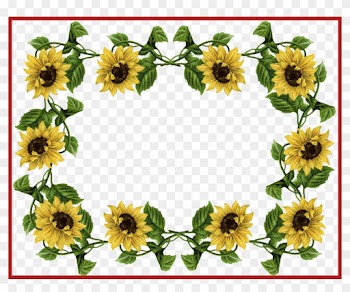 The Best Top Sunflower Icon In Outline Argumentative - Sunflower Border