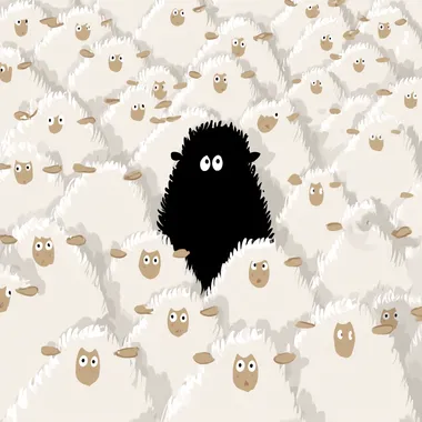 The Black Sheep in a White Herd The Black Sheep in a White Herd
