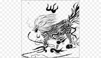 The Black Unicorn Qilin Ink - Black unicorn pattern 