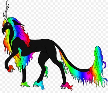 The Black Unicorn The Hunt of the Unicorn Legendary creature Twilight Sparkle - lovely rainbow 