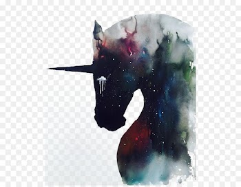 The Black Unicorn We Heart It - Drawing Silhouette Unicorn 
