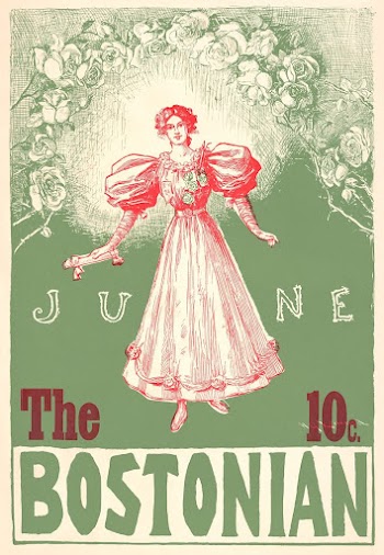 The Bostonian. June. 10c. (1896) | Free Photo Illustration - rawpixel