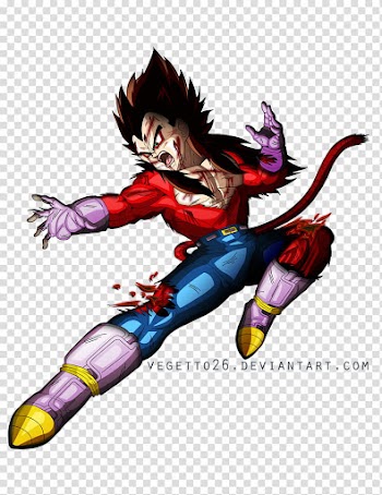The Brave heart SS Vegeta Challenges the Strong transparent background PNG clipart