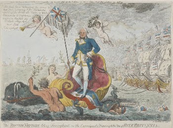 The British Neptune riding Triumphant, | Free Photo - rawpixel