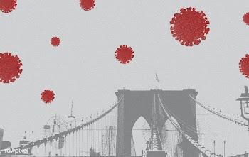The Brooklyn Bridge during coronavirus pandemic | Free  illustration - 2307474