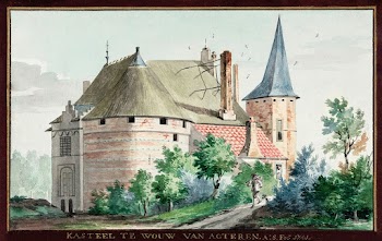 The castle in Wouw (1741) painting in high… | Free public domain illustration