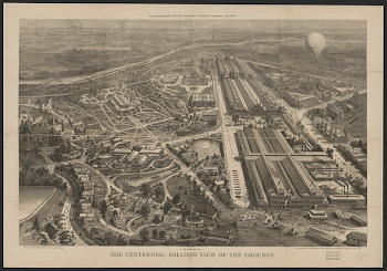The Centennial-balloon view of the grounds | Free Photo - rawpixel